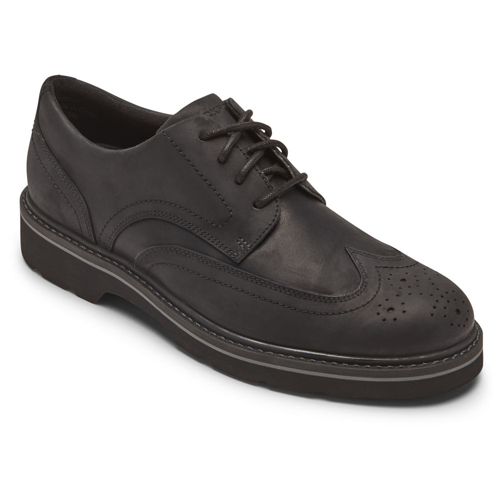 Rockport Sneakers For Mens Black - Charlee Waterproof Wingtip - QB5081426